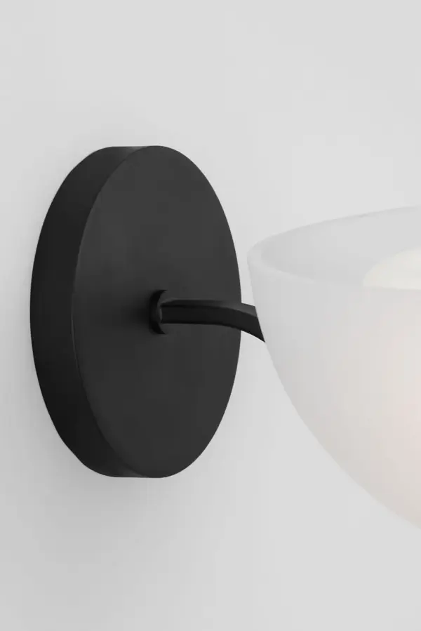 Nido One Light Wall Sconce in Midnight Black - Image 6
