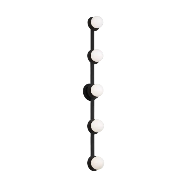 Nodes Extra Large Vanity Light in Midnight Black - Image 1