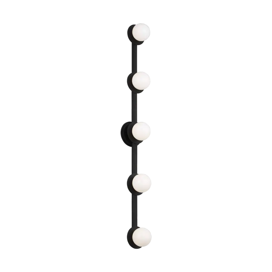 Nodes Extra Large Vanity Light in Midnight Black - Image 1