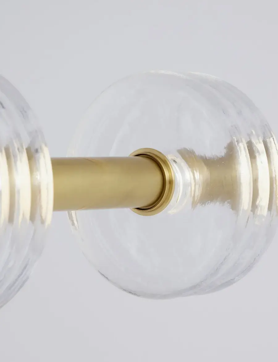 Laurel LED Linear Chandelier in Natural Brass - Image 6