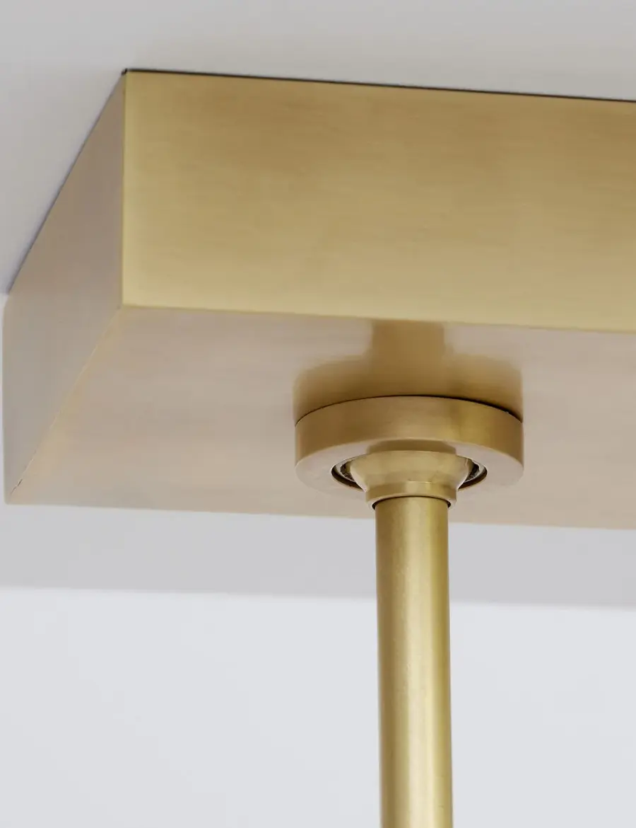 Laurel LED Linear Chandelier in Natural Brass - Image 7