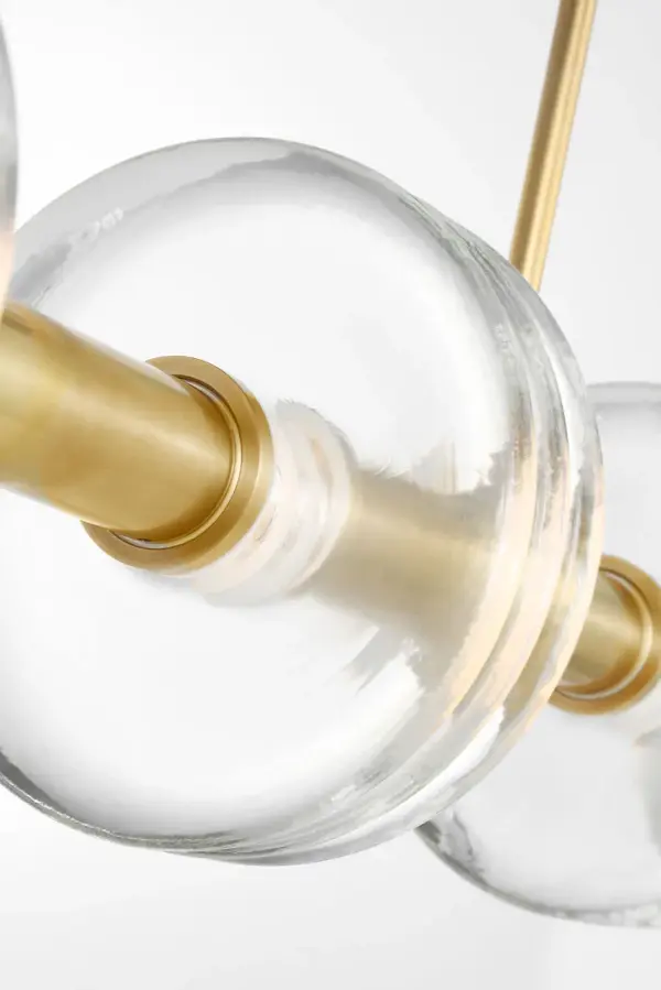 Laurel X-Large Linear Chandelier in Natural Brass - Image 3