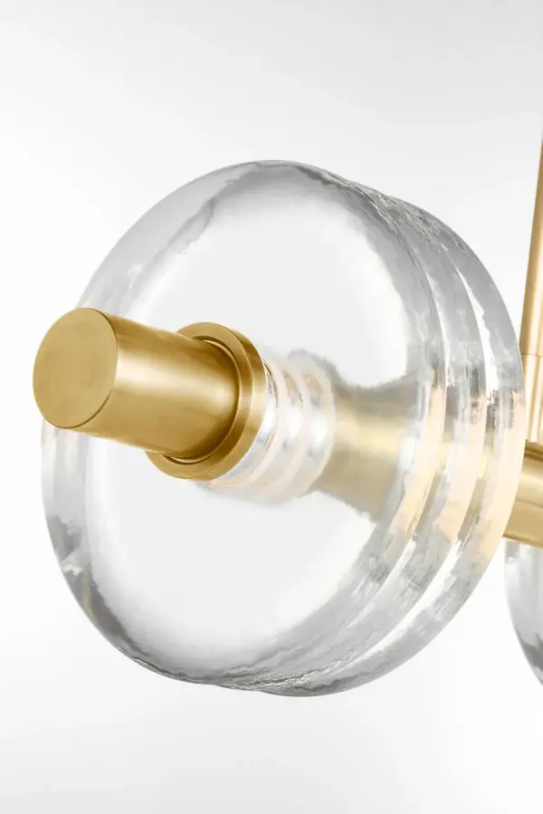 Laurel X-Large Linear Chandelier in Natural Brass - Image 4