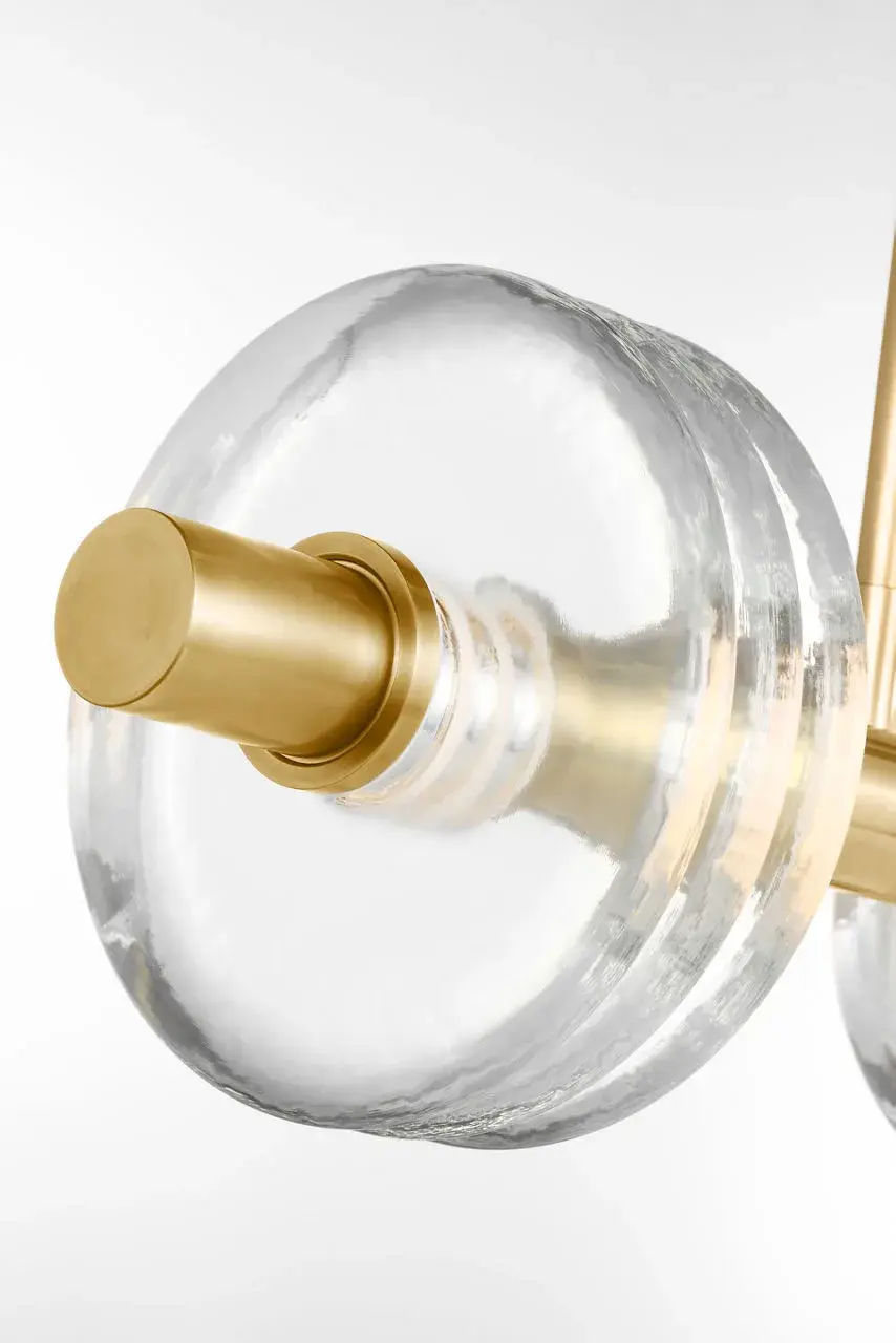 Laurel X-Large Linear Chandelier in Natural Brass - Image 4