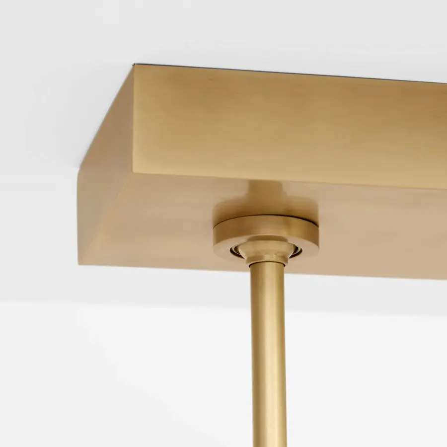 Laurel X-Large Linear Chandelier in Natural Brass - Image 6