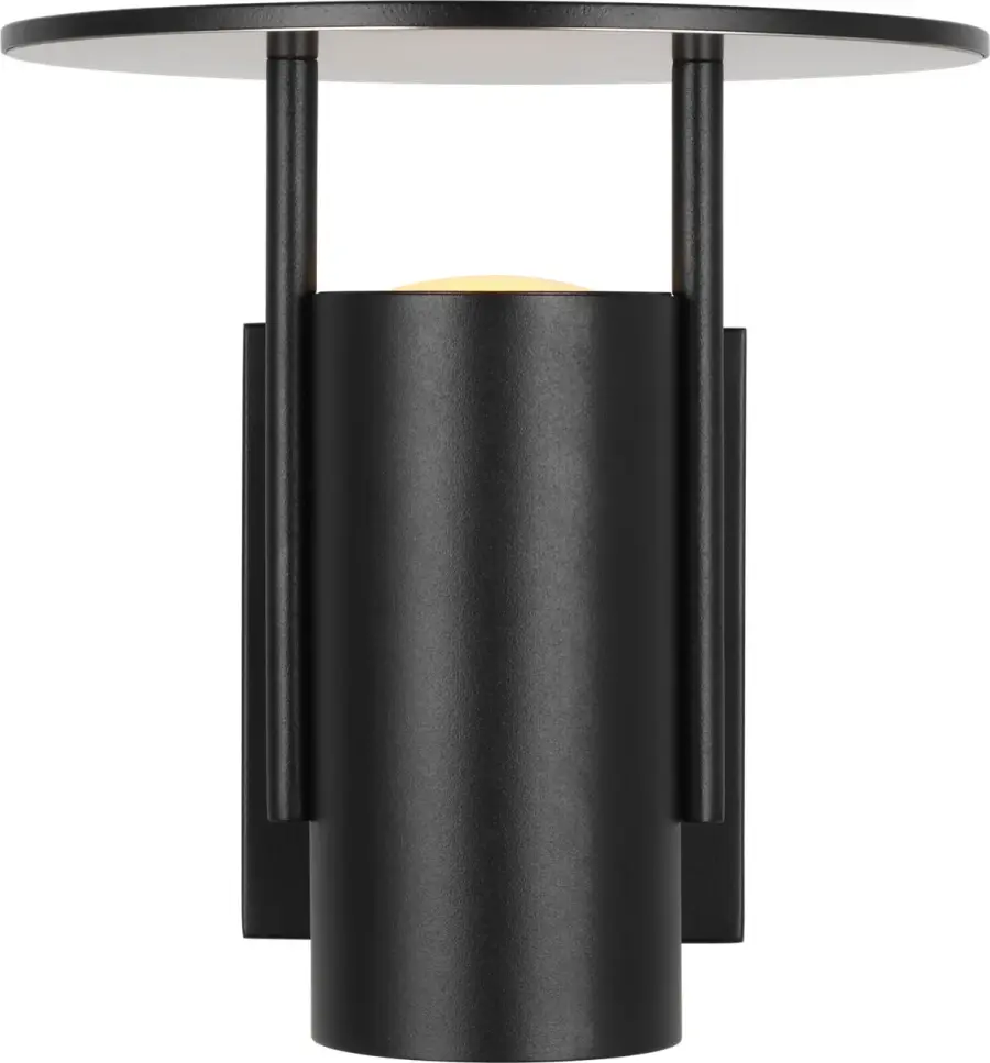 Ronan 8" Outdoor Wall Sconce in Black - Image 1