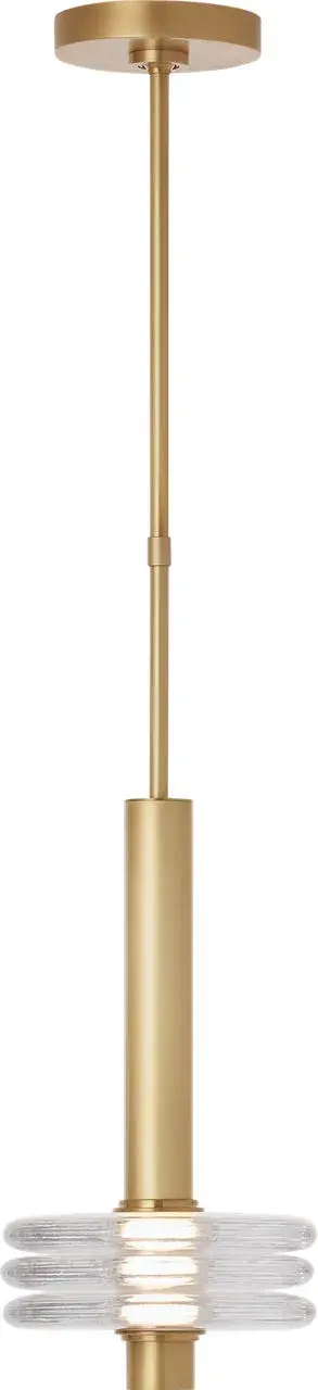 Laurel Large LED Pendant in Natural Brass - Image 1