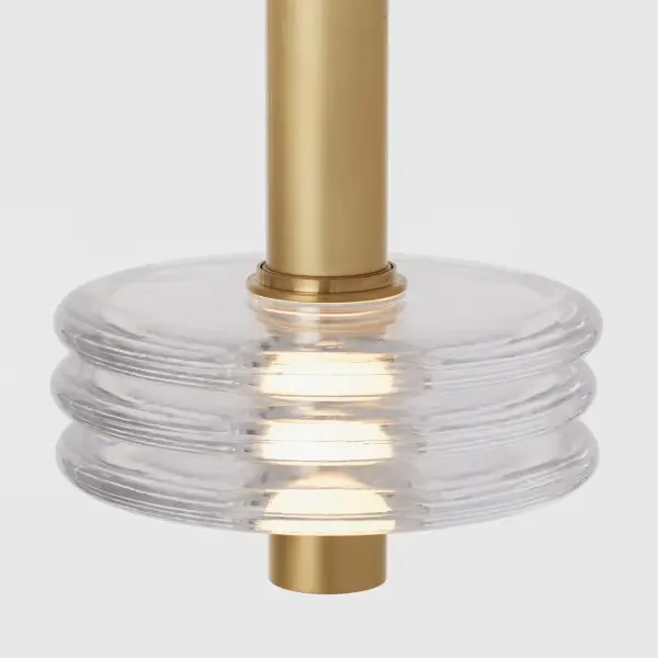 Laurel Large LED Pendant in Natural Brass - Image 3