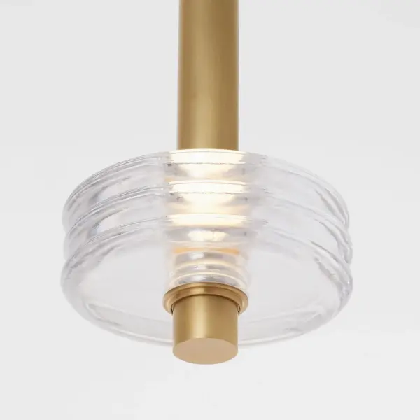 Laurel Large LED Pendant in Natural Brass - Image 5