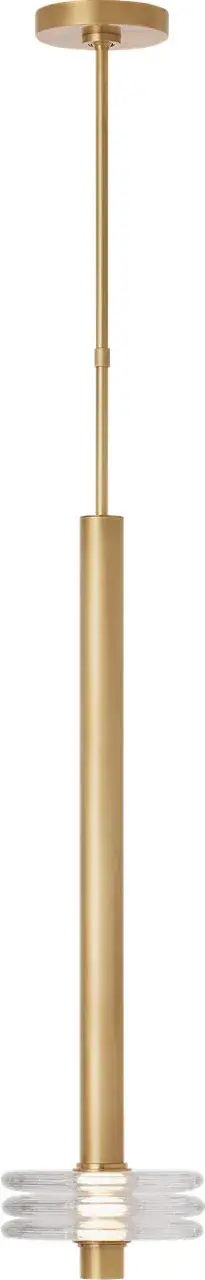 Laurel Grande LED Pendant in Natural Brass - Image 1