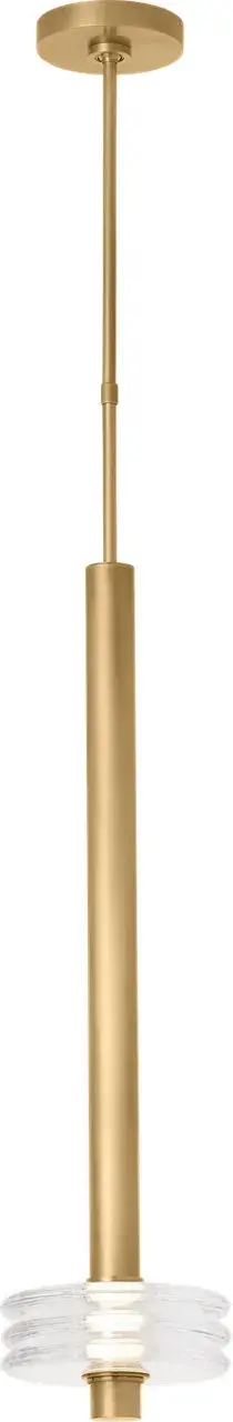 Laurel Grande LED Pendant in Natural Brass - Image 2