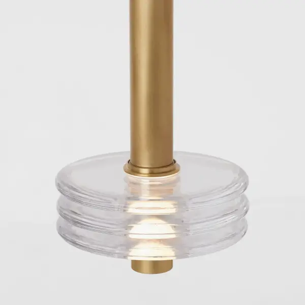 Laurel Grande LED Pendant in Natural Brass - Image 3