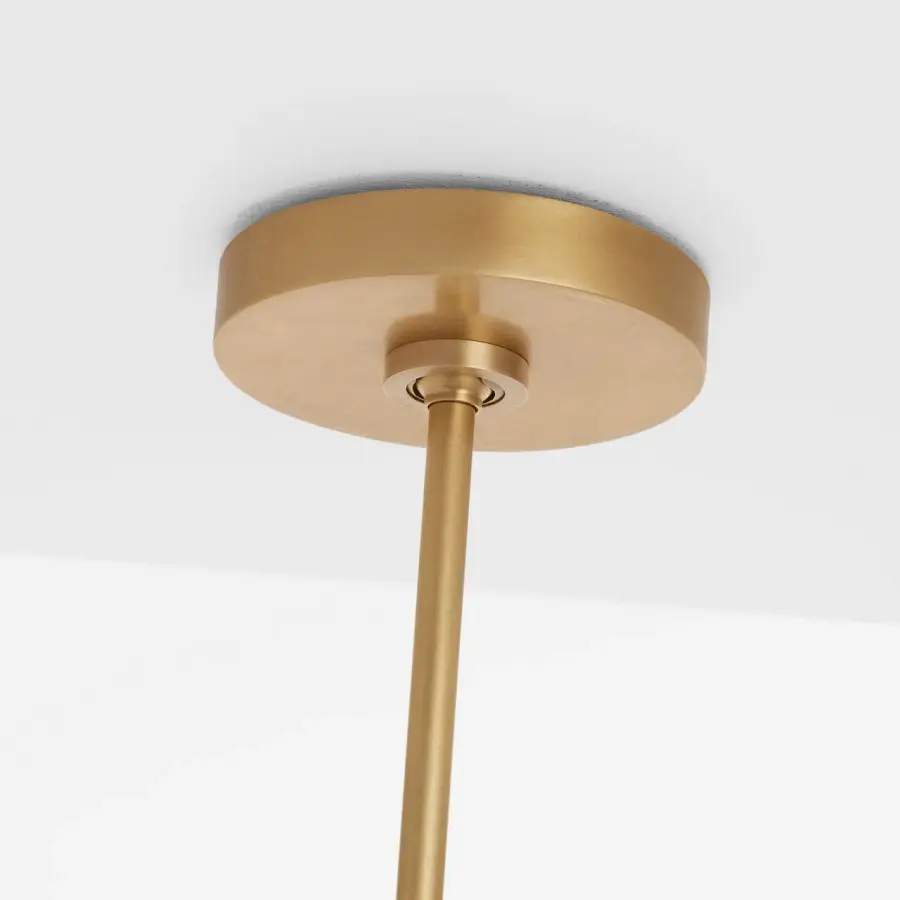 Laurel Grande LED Pendant in Natural Brass - Image 4