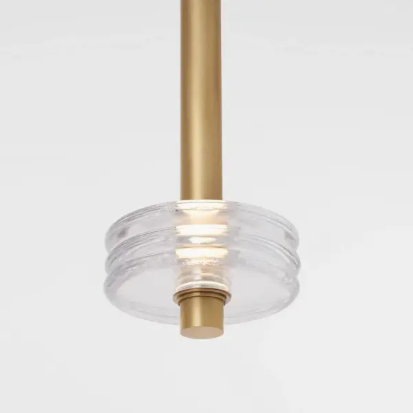 Laurel Grande LED Pendant in Natural Brass - Image 5
