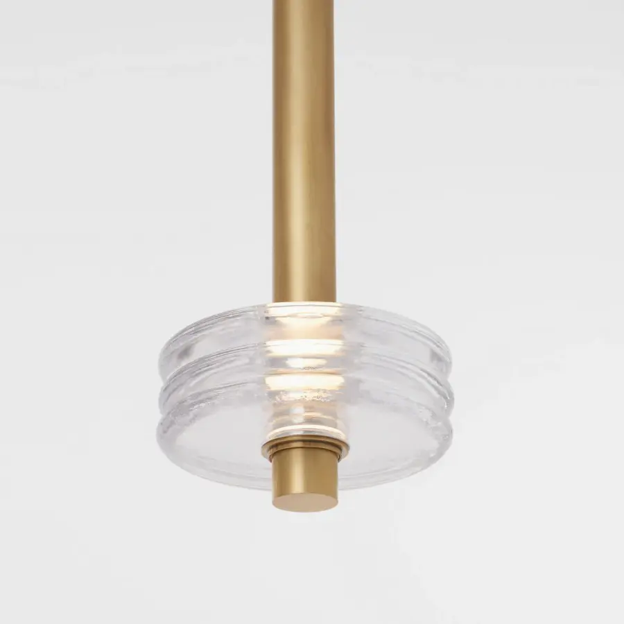 Laurel Grande LED Pendant in Natural Brass - Image 5