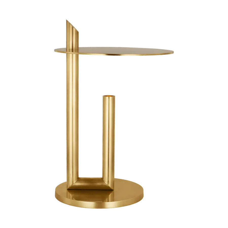 Fielle Medium Table Lamp in Natural Brass - Image 1