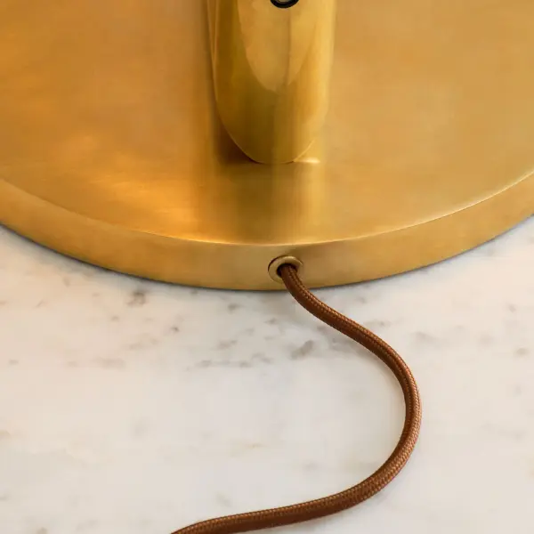 Fielle Medium Table Lamp in Natural Brass - Image 6