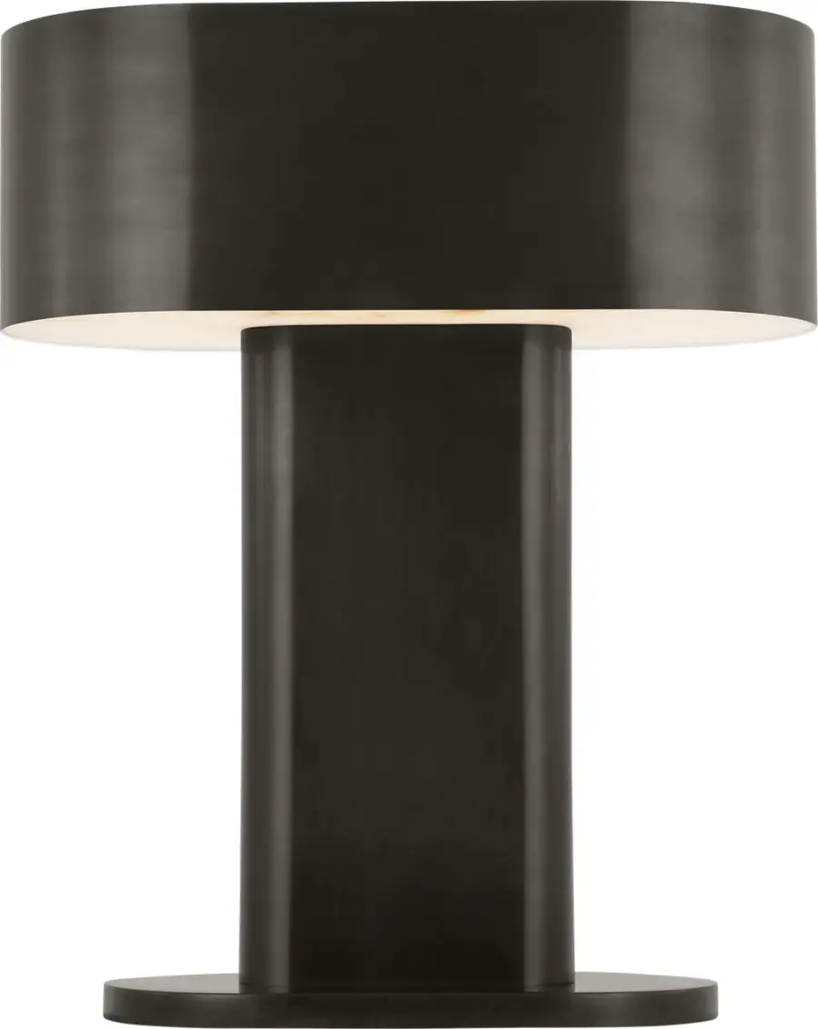 Sophisticated Medium Table Lamp with Warm LED Illumination - Image 1