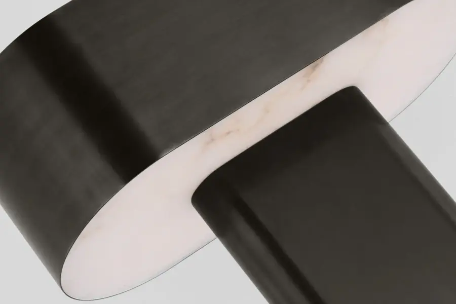 Sophisticated Medium Table Lamp with Warm LED Illumination - Image 4