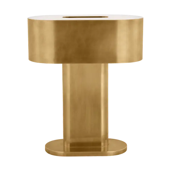 The Wyllis Medium Table Lamp combines timeless brass craftsmanship with modern LED technology. Its natural brass finish develops a beautiful patina over time, while the 2700K warm white light and 90 CRI ensure exceptional color rendering for any space.