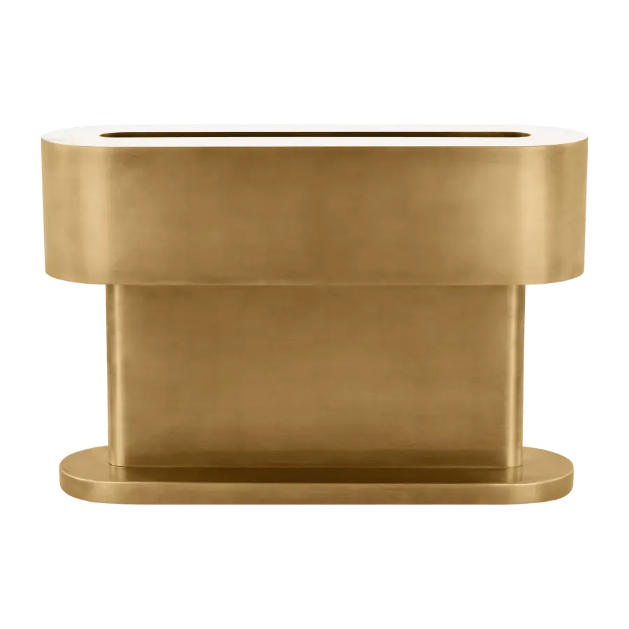 Wyllis Small Table Lamp in Natural Brass - Image 1