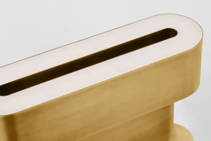 Wyllis Small Table Lamp in Natural Brass - Image 5
