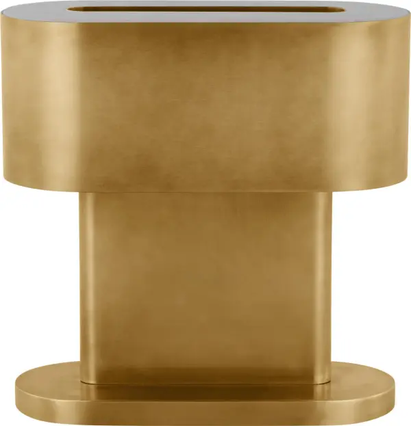 The Wyllis Accent Table Lamp combines timeless natural brass construction with premium 2700K warm white LED technology and exceptional 90 CRI color rendering for sophisticated ambient lighting. - alternate view