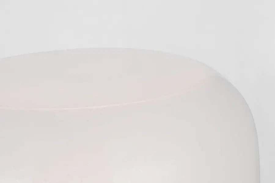 Bolete Small Table Lamp in Seeded Cream Glass - Image 2