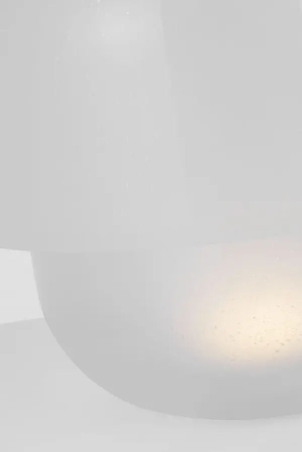Bolete Small Table Lamp in Seeded Cream Glass - Image 4