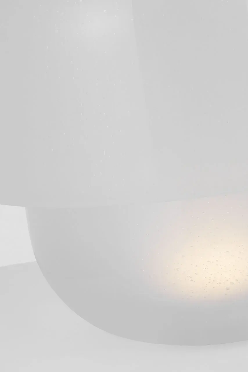 Bolete Small Table Lamp in Seeded Cream Glass - Image 4