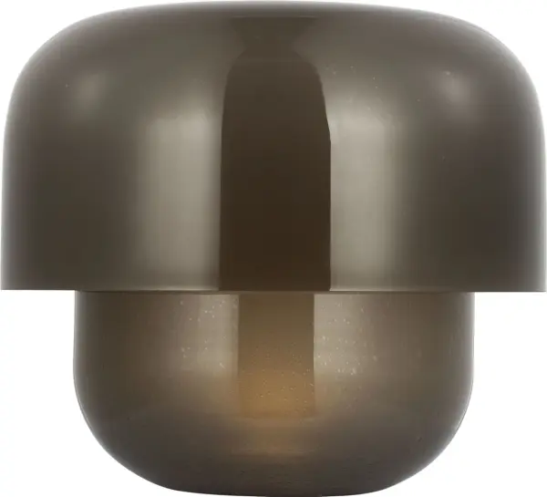 Kelly Wearstler's Bolete celebrates centuries-old Italian glassmaking with a modern mushroom-style silhouette. The seeded smoke glass shade and base create a warm, omnidirectional glow with integrated LED and 3-way dimming for versatile ambiance.