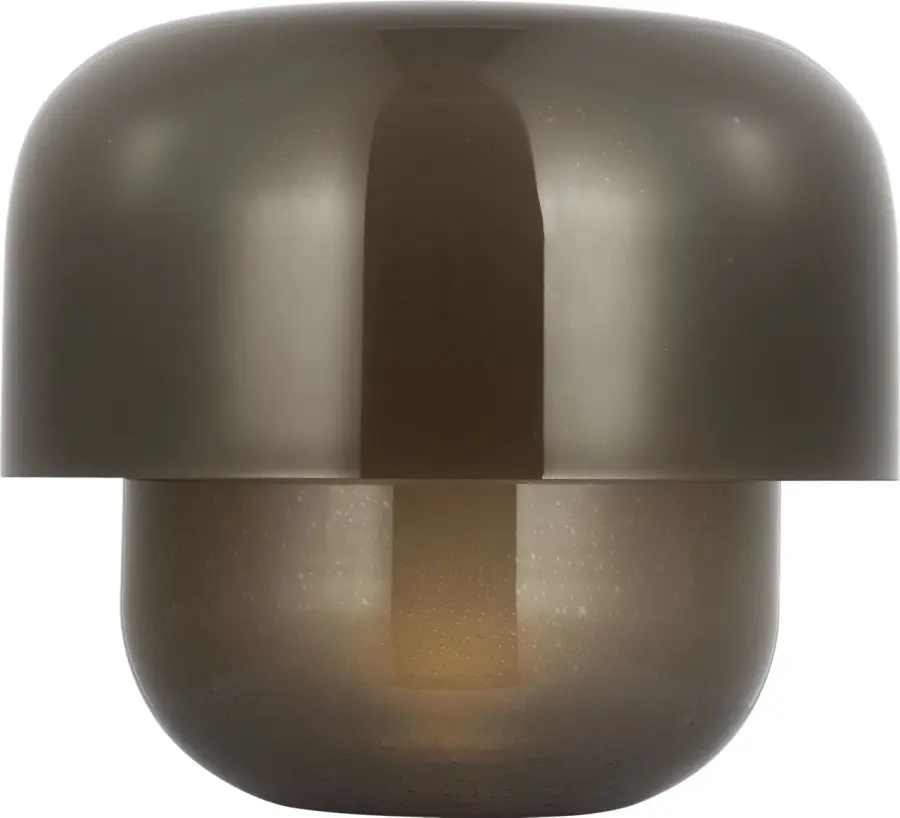 Bolete Small Table Lamp in Seeded Smoke Glass - Image 1