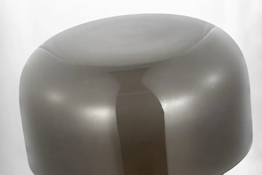 Bolete Small Table Lamp in Seeded Smoke Glass - Image 4
