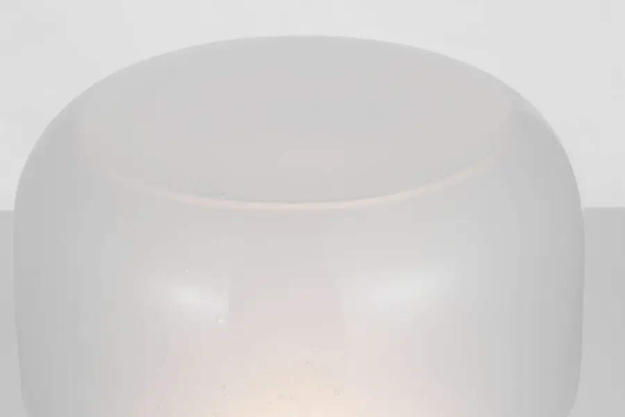 Bolete Accent Table Lamp in Seeded Cream Glass - Image 4
