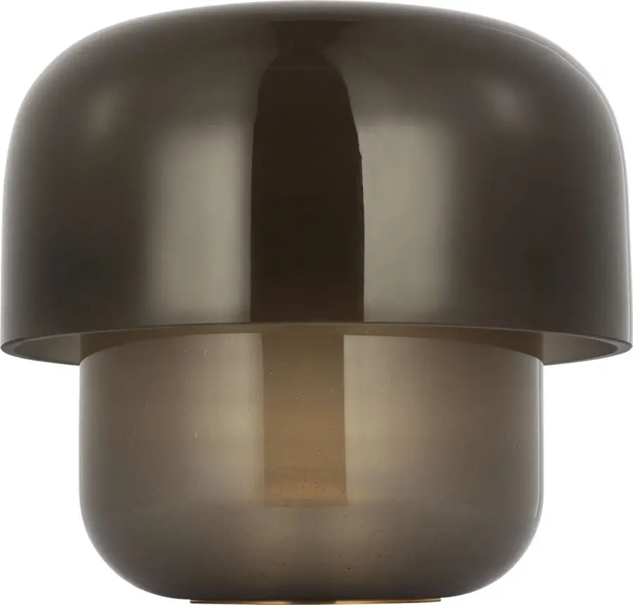 Bolete Accent Table Lamp in Seeded Smoke Glass - Image 3