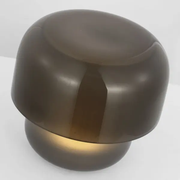 Bolete Accent Table Lamp in Seeded Smoke Glass - Image 4
