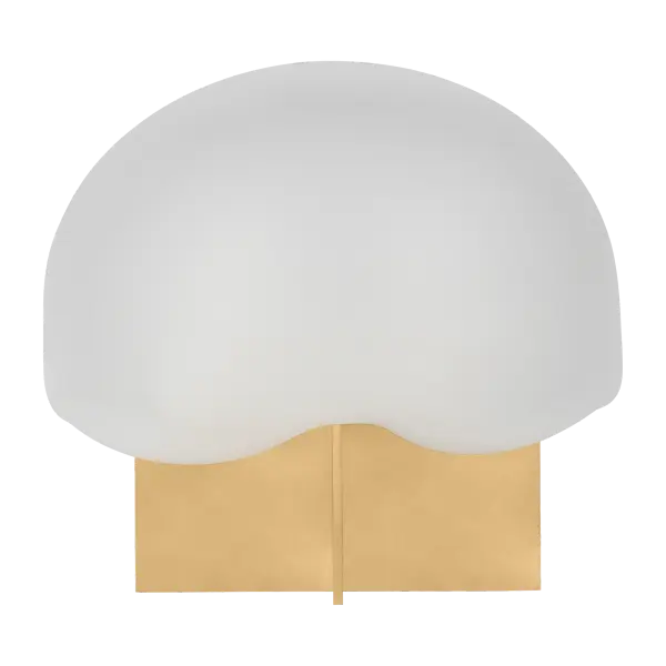 The Fio Accent Table Lamp combines hand-rubbed antique brass with clear etched glass for a sophisticated look. Its 2700K warm LED and 90 CRI deliver exceptional color rendering, making it ideal for reading and ambient lighting. - alternate view