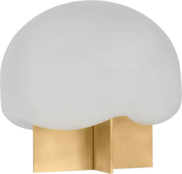 The Fio Small Table Lamp combines timeless brass craftsmanship with contemporary etched glass detailing. Its compact size makes it perfect for layered lighting in bedrooms and living spaces, while the warm 2700K LED provides inviting ambient light.
