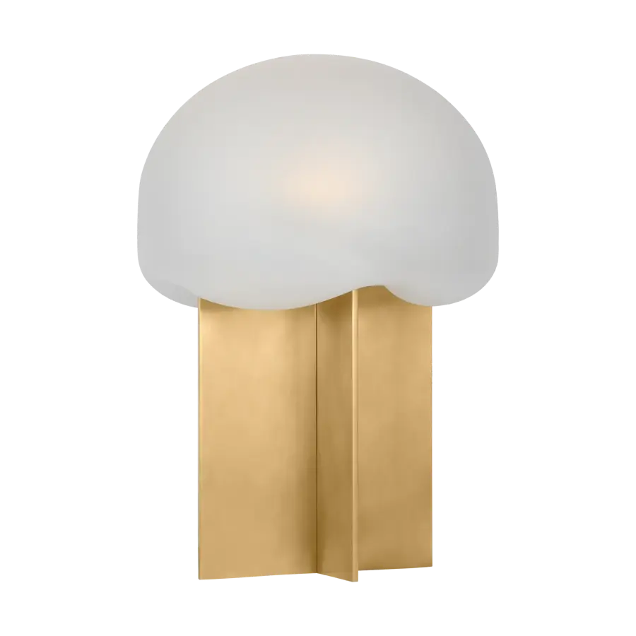 Fio Small Table Lamp in Hand-Rubbed Antique Brass - Image 2