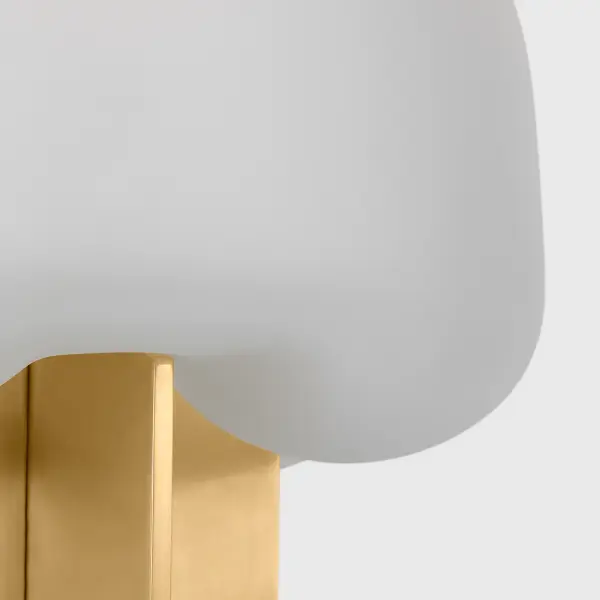 Fio Small Table Lamp in Hand-Rubbed Antique Brass - Image 3