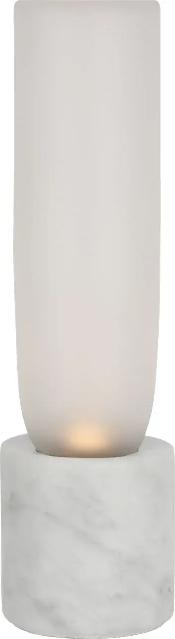 Volver Accent Table Lamp in White Marble - Image 1