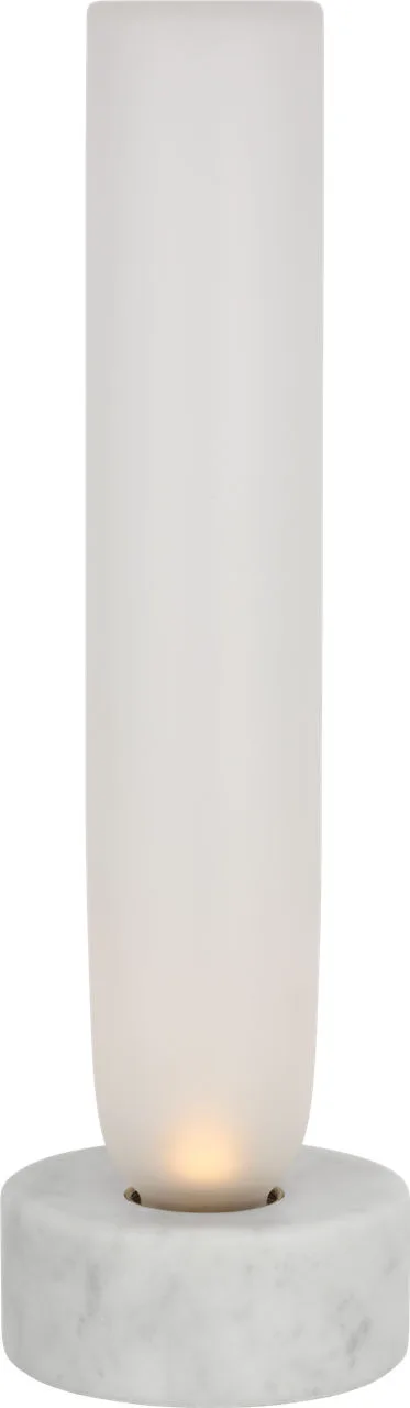 Volver Small Table Lamp in White Marble