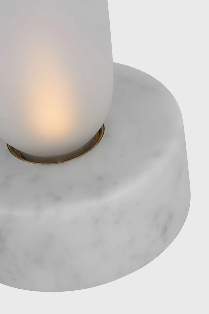 Volver Small Table Lamp in White Marble - Image 2