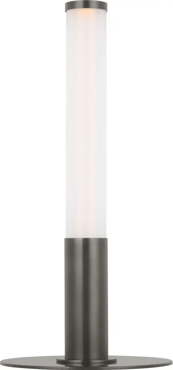 The Miguel 21" table lamp combines transitional elegance with modern LED technology. Featuring a bronze finish and 2700K warm white light with 90 CRI, it delivers exceptional color rendering for residential and hospitality settings. - alternate view