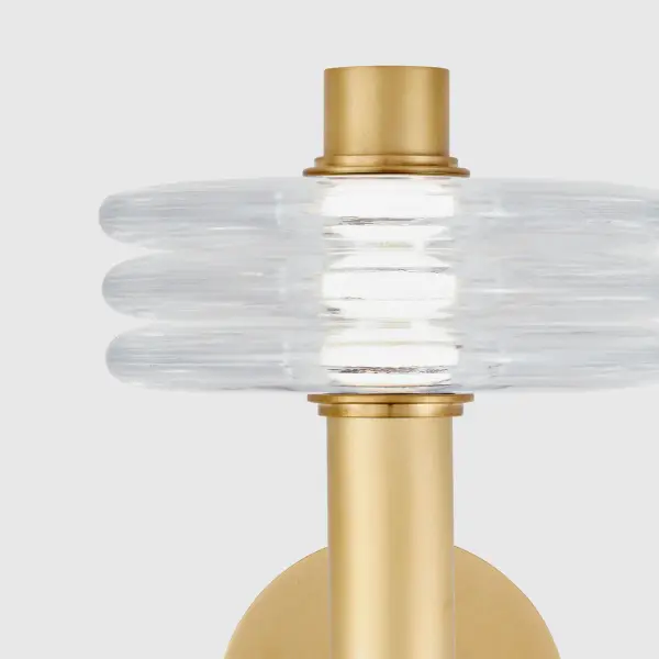 Laurel LED Wall Sconce in Natural Brass - Image 3