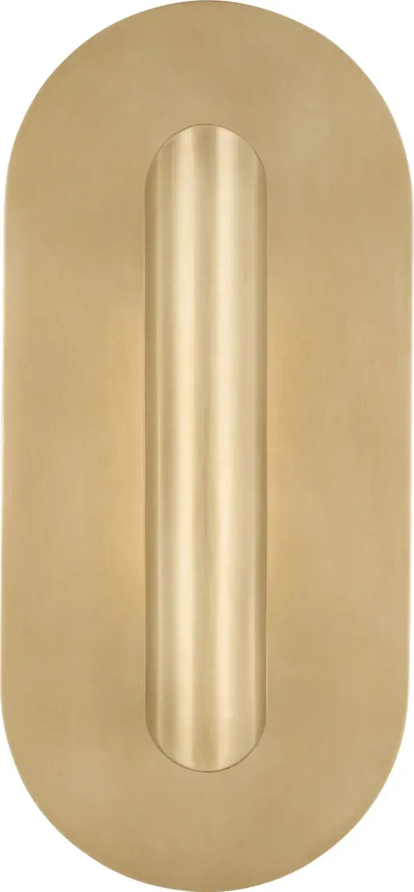 Fielle Small Sconce in Hand-Rubbed Antique Brass - Image 1