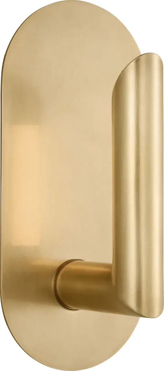 Fielle Small Sconce in Hand-Rubbed Antique Brass - Image 2