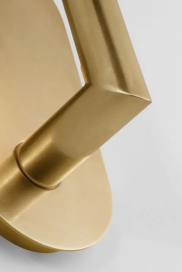 Fielle Small Sconce in Hand-Rubbed Antique Brass - Image 3