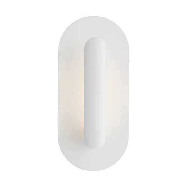 The Fielle Small Sconce delivers sophisticated illumination in a compact form. Its soft white finish and 2700K warm LED with 90 CRI provide excellent color rendering, making it ideal for intimate spaces requiring quality task or ambient lighting.