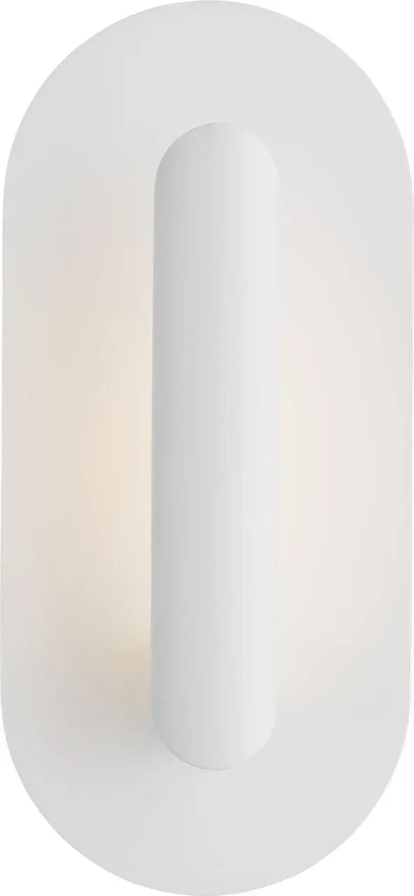 The Fielle Small Sconce delivers sophisticated illumination in a compact form. Its soft white finish and 2700K warm LED with 90 CRI provide excellent color rendering, making it ideal for intimate spaces requiring quality task or ambient lighting. - alternate view